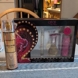 Paris Hilton Can Can and Gold Rush Fragrance Set - Gold
